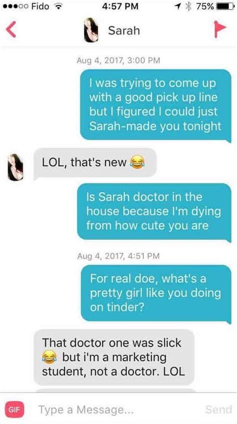Funny Pick Up Lines to Say to Guys on Tinder